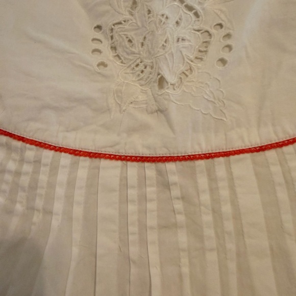 NWT!!  Beautiful Free People Frankie Ivory White Eyelet Blouse 100% Cotton - Picture 6 of 8